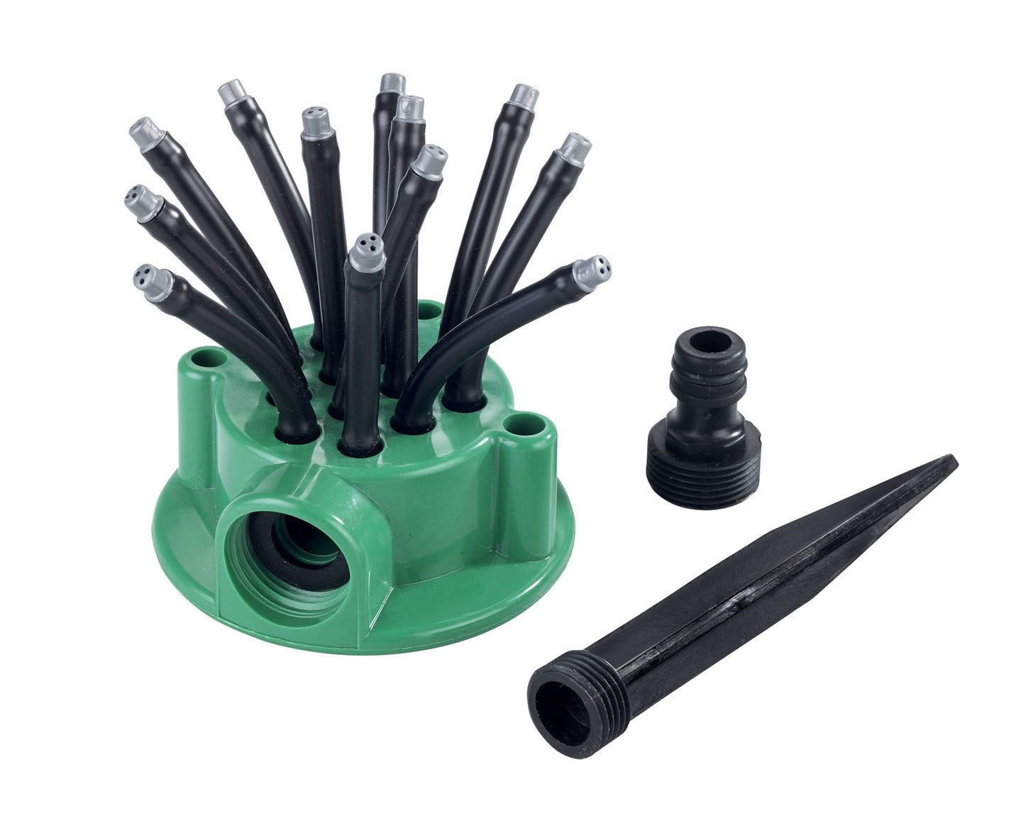 Rasensprinkler mit 12 flexiblen Armen