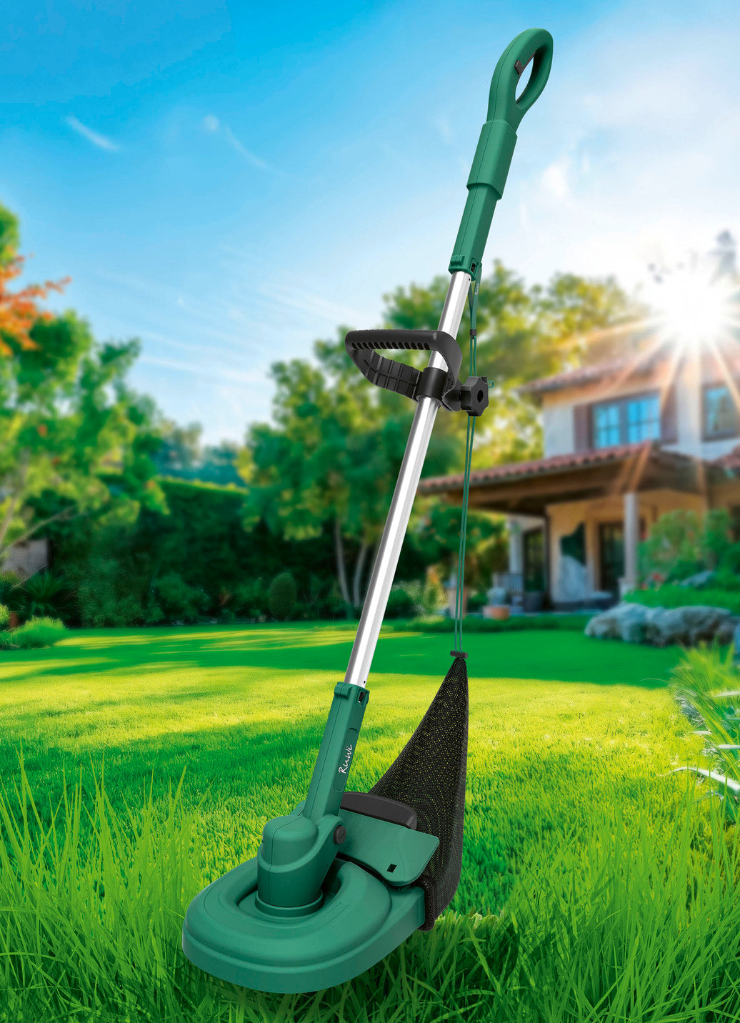 RuWi Akku-Trimmer mit Fangnetz